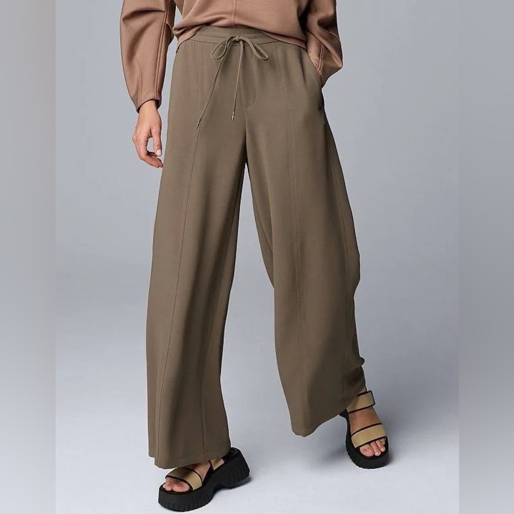 Simply Vera Vera Wang Wide-Leg Linen-Blend Drawstring Pants | MP